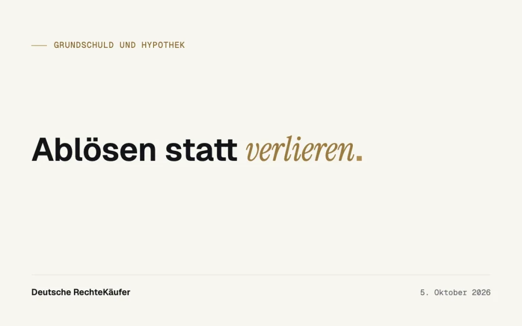 Ablösungsrecht: So übernehmen Gläubiger das Verfahren