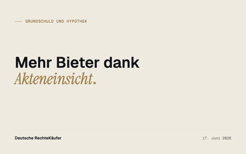 Akteneinsicht in der Zwangsversteigerung: Plus für Gläubiger