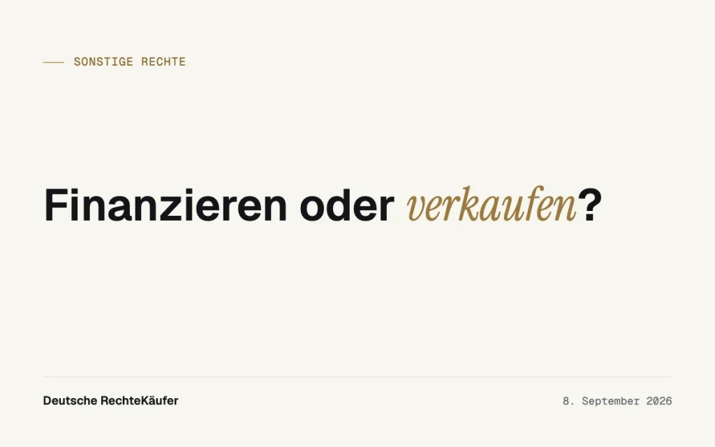 Forderungskauf oder Prozessfinanzierung? Der Unterschied