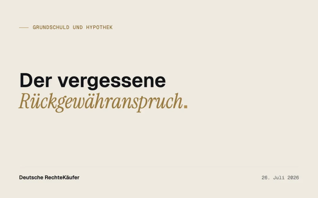 Rückgewähranspruch: Wenn die Bank mehr hält als sie darf