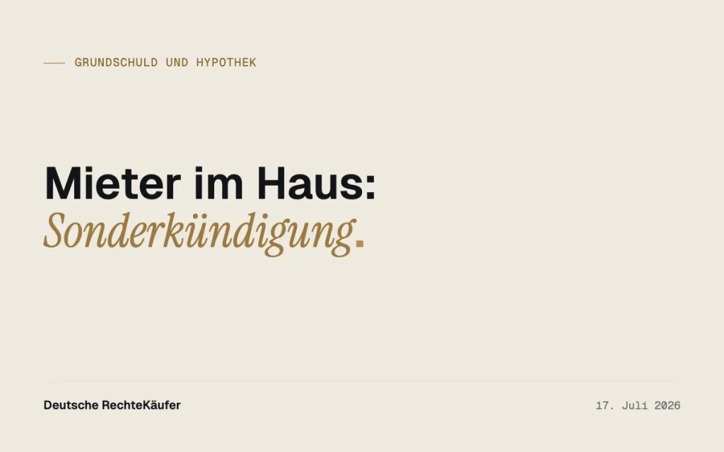 Sonderkündigungsrecht Zwangsversteigerung: Plus beim Erlös?